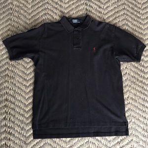 Men’s black polo
